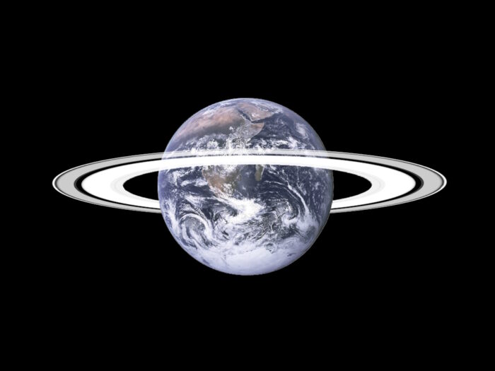 Earth with Rings | Dietro il Sipario del Cielo